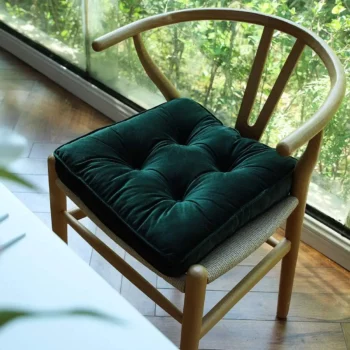 Coussin de chaise résistant en velours confortable