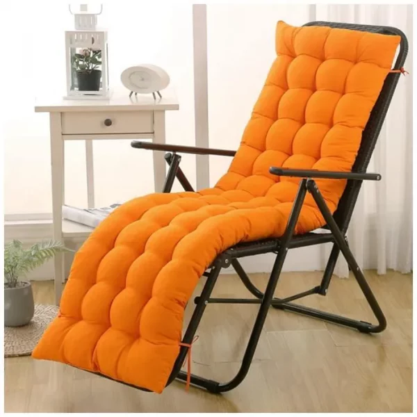 Long coussin orange pour transat coussin de chaise coussin epais pour lounge fauteu